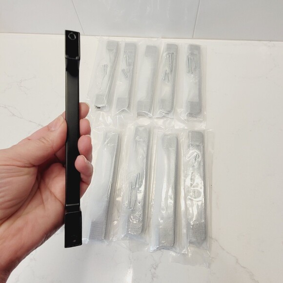 Cabinet Pulls Square Bmlack Handle YUFER 10 pack Drawer Pull Modern 6-1/3" Hole - Picture 9 of 11